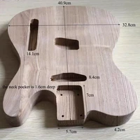 free shipping undyed ash wood tele style electric guitar body unfinished standard handmade luthier material diy guitar kit