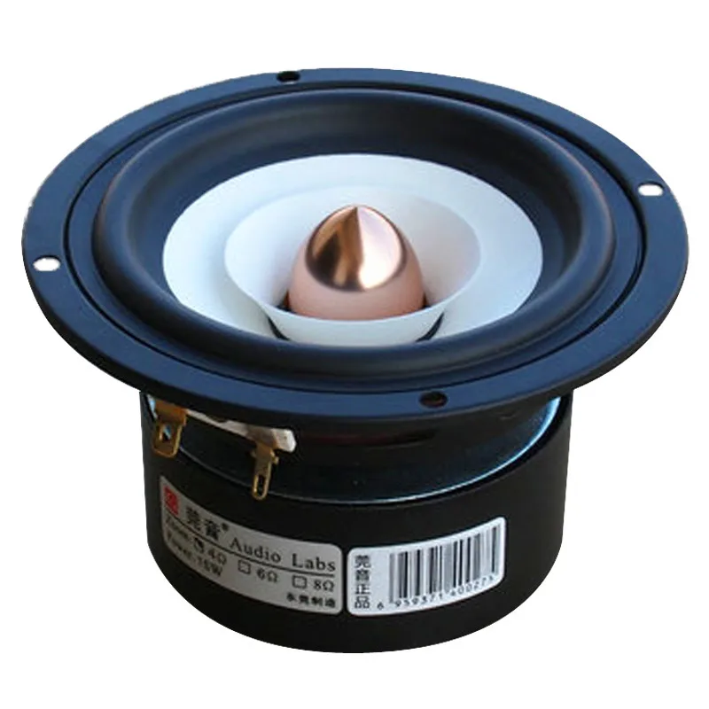 

1 Piece Audio Labs Top end 4'' Full Range Speaker unit sets bass treble Aluminum Bullet 2 Layer Paper Cone for DIY home theater