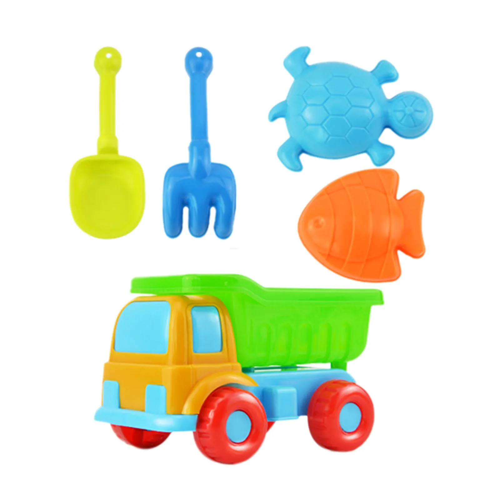 

Bucket Toy 5-Piece Set Of Beach Toys, Sand Set, Sand Toys, Summer Outdoor Toys, Children'S Toys, Early Education Beach Toys