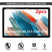 2pcs tempered glass for samsung galaxy tab a8 10 5inch 2021 tablet protective film tab a8 10 5 x200 x205 screen protector glass