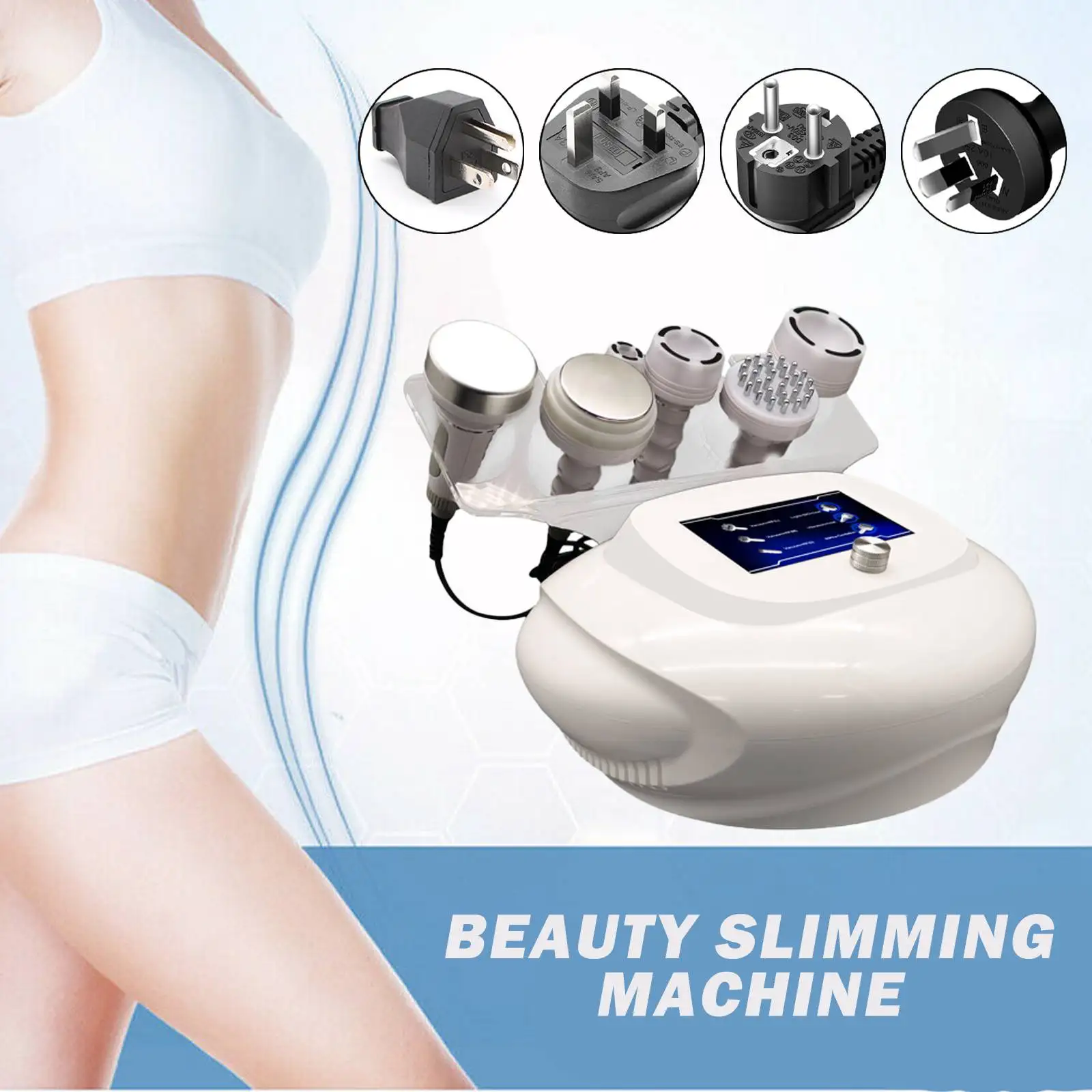 

6 in1 80K Ultrasonic Liposuction Cavitation Vacuum RF Slimming Radio Frequency Skin Body Beauty Health Machine