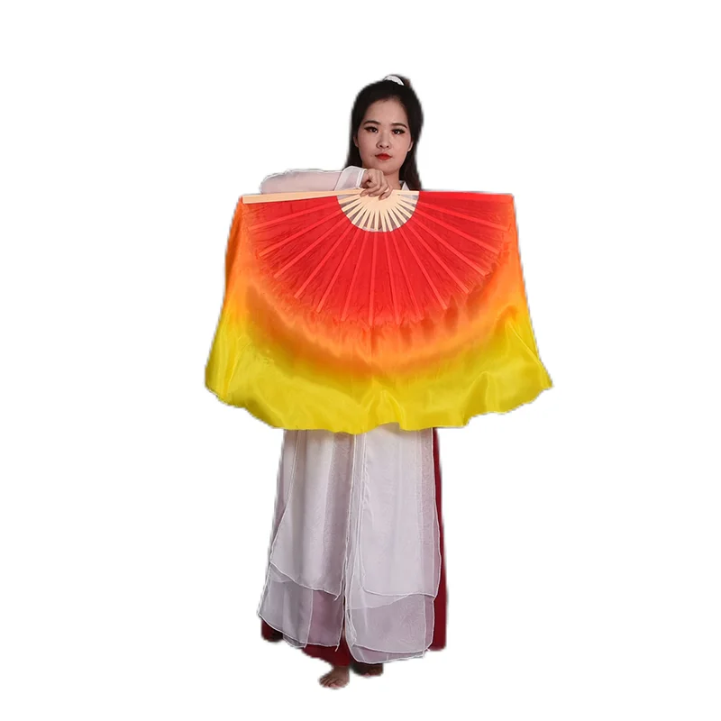 Одна пара шелковых Фата для танца живота легкий вес из натурального светильник