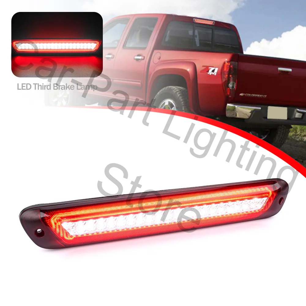 1 Pc Smoke LED High Mount Third Brake Light 3rd Rear Stop Lamp Tail Warning Lights For Chevrolet Colorado GMC Canyon 2004-2012