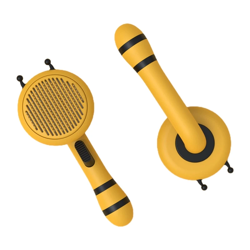 

Pet Brush Self Cleaning Slicker Comb Dog/Cat Pumpkin Brush for Shedding and Grooming Fit for All Long or Short Hair Pets