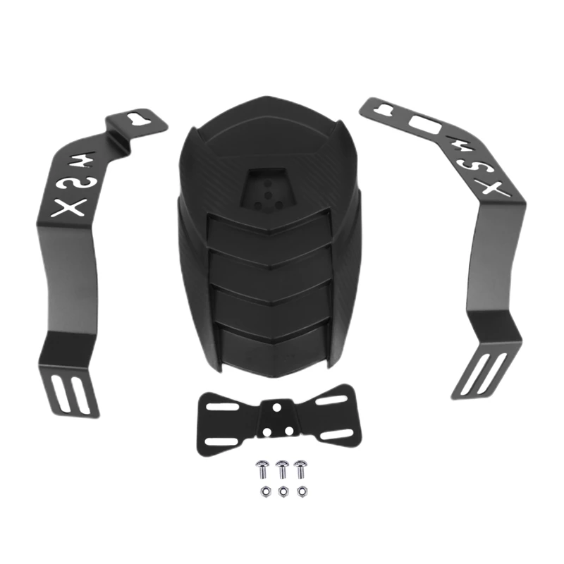 

Rear Wheel Fender Splash Guard Cover Tire Hugger with License Plate Bracket for Honda Grom MSX 125 SF Motorbike - Black