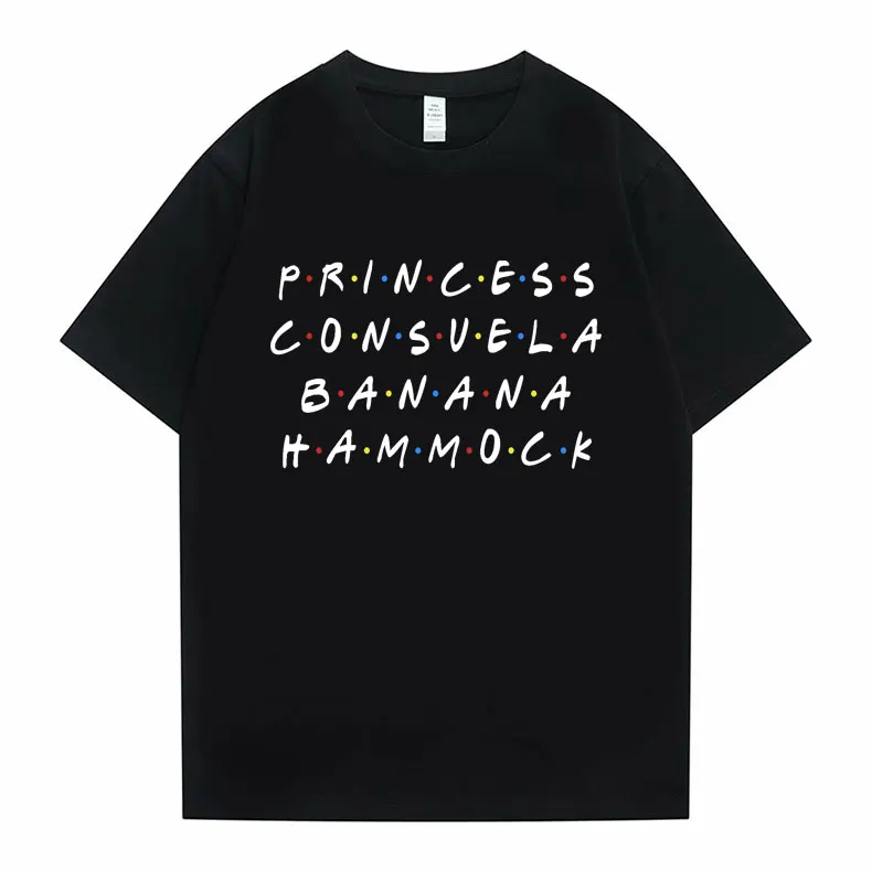 

PRINCESS CONSUELA BANANA HAMMOCK Print T-shirts Men's Oversized Funny Tshirt Men Women Fashion Casual Harajuku Tees Short Sleeve