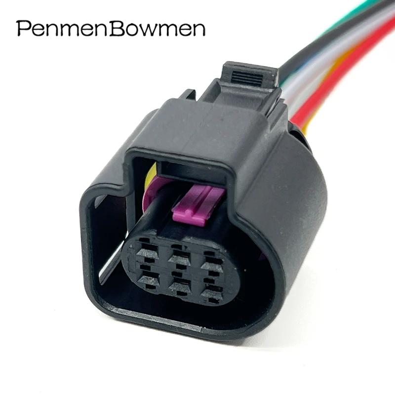 

6Pin Bosch Auto Throttle Oxygen Sensor Female Waterproof Electronic Connector Wire Harness 1928404669 For Bora 4H0973713
