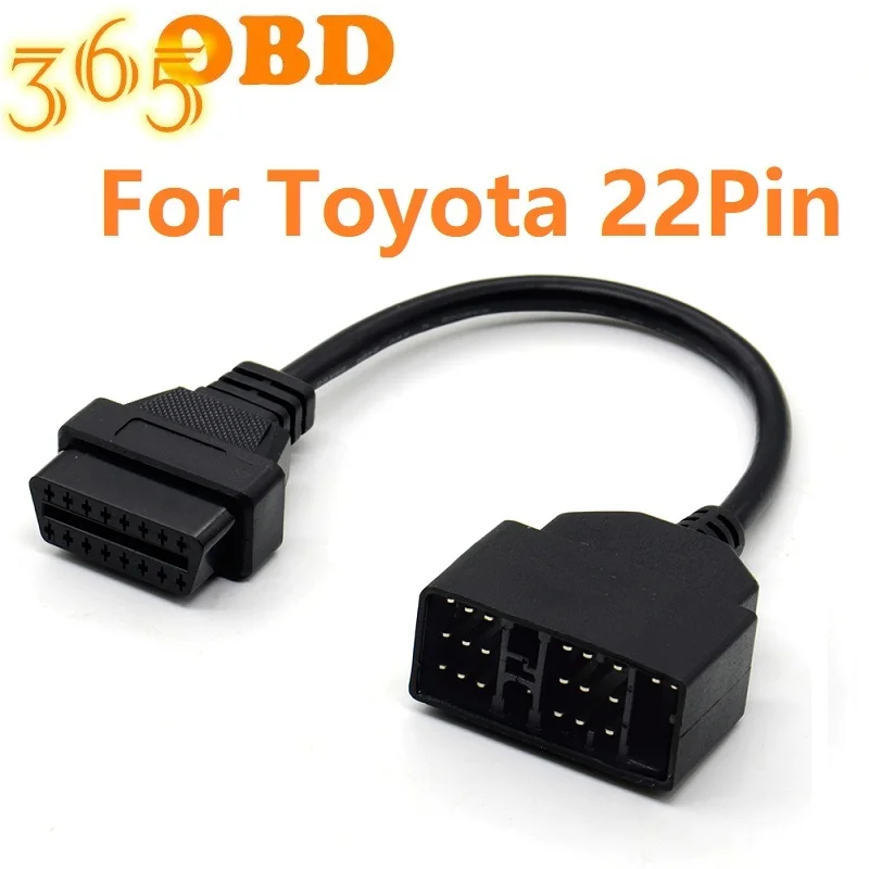 Высококачественный 22-контактный на 16-контактный разъем для Toyota OBD2 OBDII Кабельный
