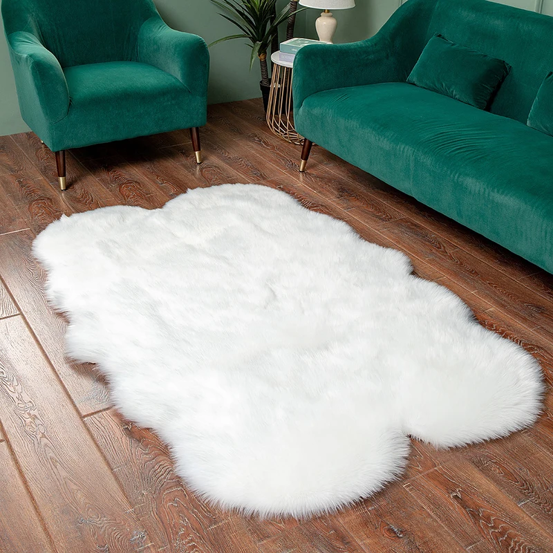 

Washable Area Rug Faux Fur Rug for Kids Bedroom Sofas Cushions Mat Lounge Rug Home Decor Fluffy Rug Carpet for Living Room