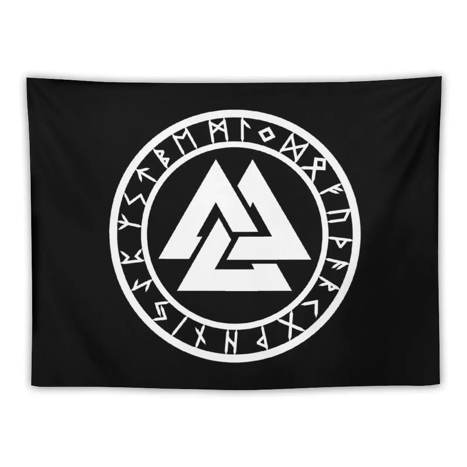 Valknut /// Рунический круг (вариант II) Гобелен Эстетический декор комнаты Настенные