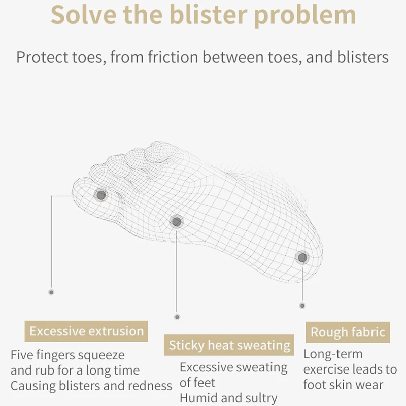 Toe Socks 2022 New Merino Wool Run Lightweight No-show Blister prevention Five Fingers Running Basketball Pilates Yoga Socks Men