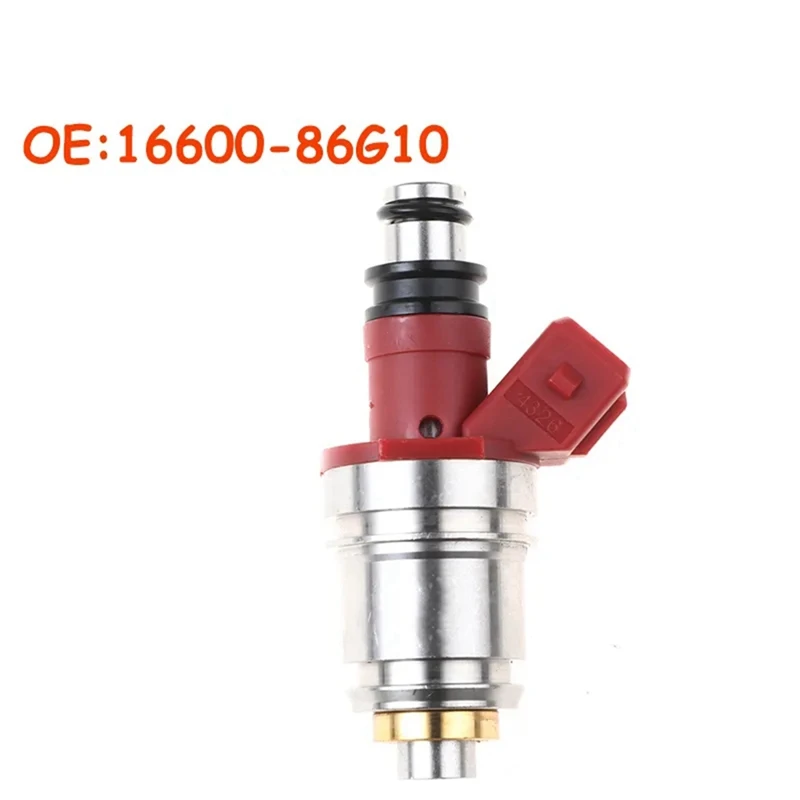 4Pcs Car Fuel Injectors For Hitachi 16600-86G00 Nissan Pickup D21 2.4L 1990-1995 JS21-1/ FJ564/ FJ342 Replacement