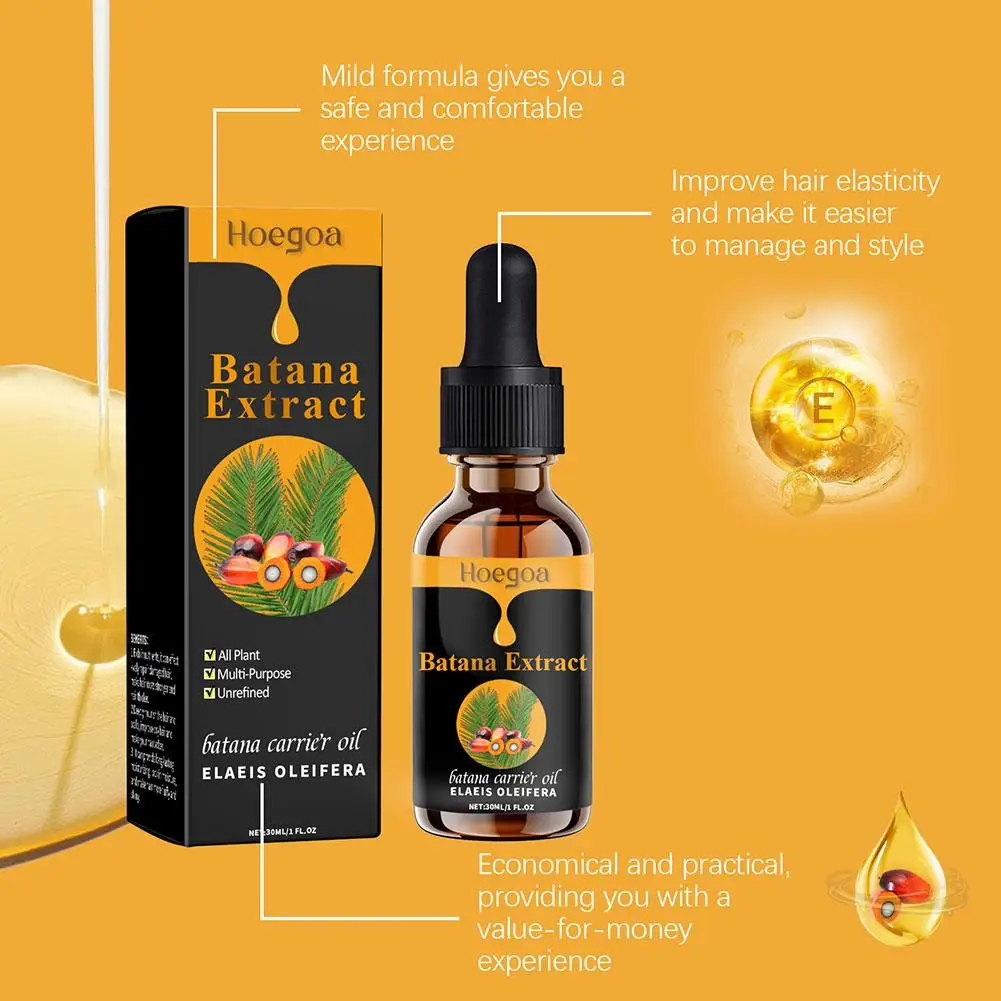 100% натуральное масло Batana для здоровых волос способствует оздоровлению мужчин и