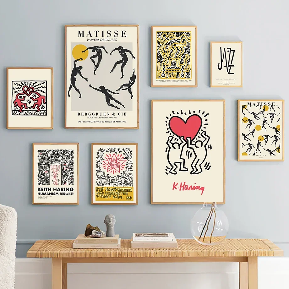 Современная Абстрактная Картина на холсте танцующий человек настенные постеры и