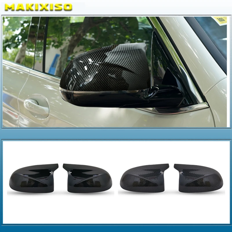 

For BMW X3 G01 X4 G02 X5 G05 X6 G06 X7 G07 2018 2019 2020 M style black rearview mirror cover X3M Look rearview mirror cover