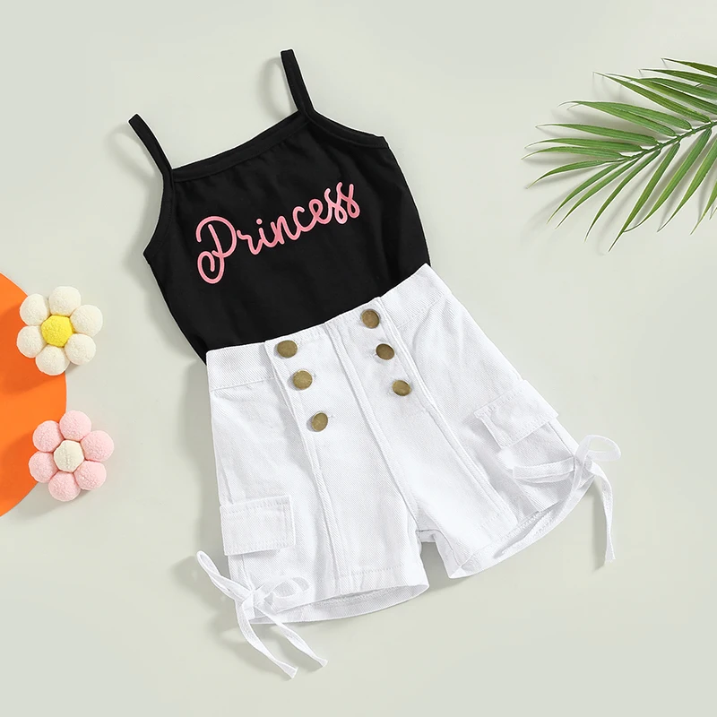 Летняя детская одежда для девочек Citgeett Женские топы и пуговицы с эластичным