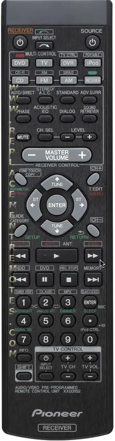 

Сменная деталь AWO для PIONEER XXD3152, фотосессия, ресивер с дистанционным управлением