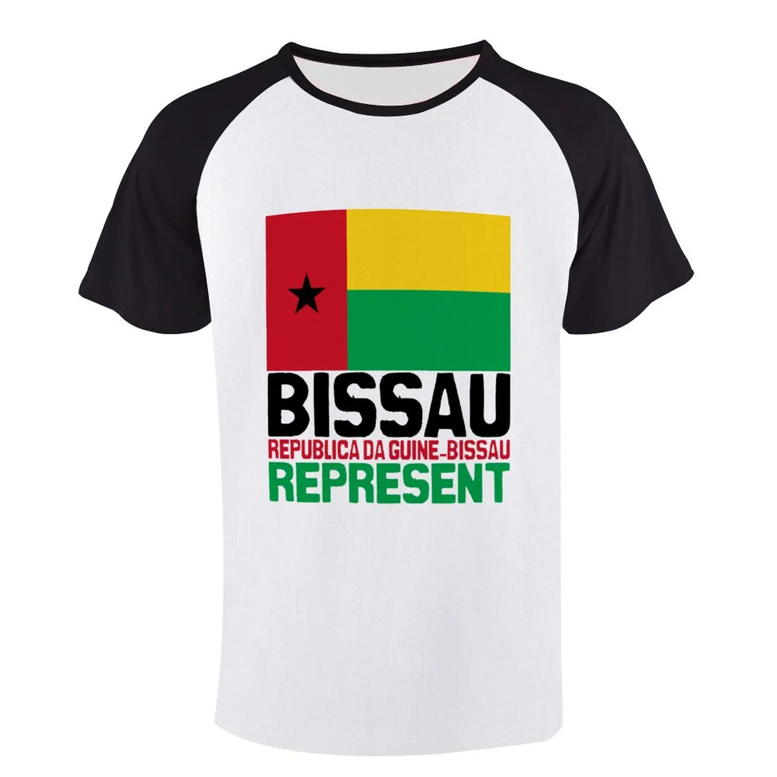 

Short Sleeve Raglan T Classic Guinee Bissau. Representes T-shirts High Quality Campaign Travel Eur Size