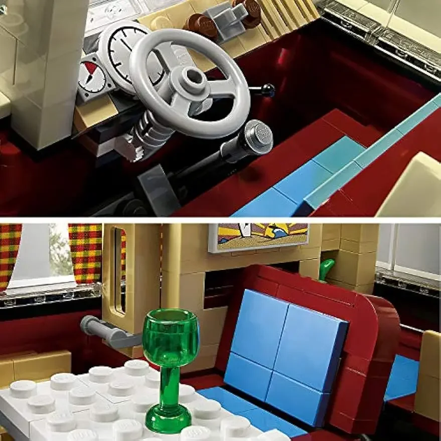 Строительные блоки в наличии Creator 10220 для кемпинга и автомобиля игрушки 1332 детей