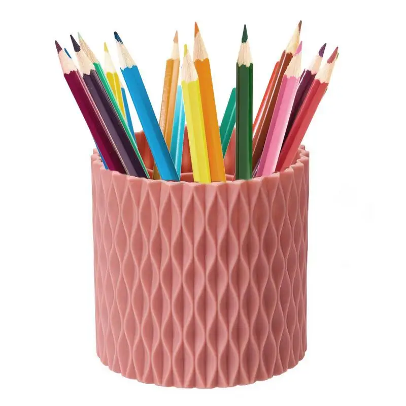 

Rotating Pen Holder 360 Spinning 5 Grids Pencils Container Marker Color Pencil Dispenser Stationary Supplies Container Box For