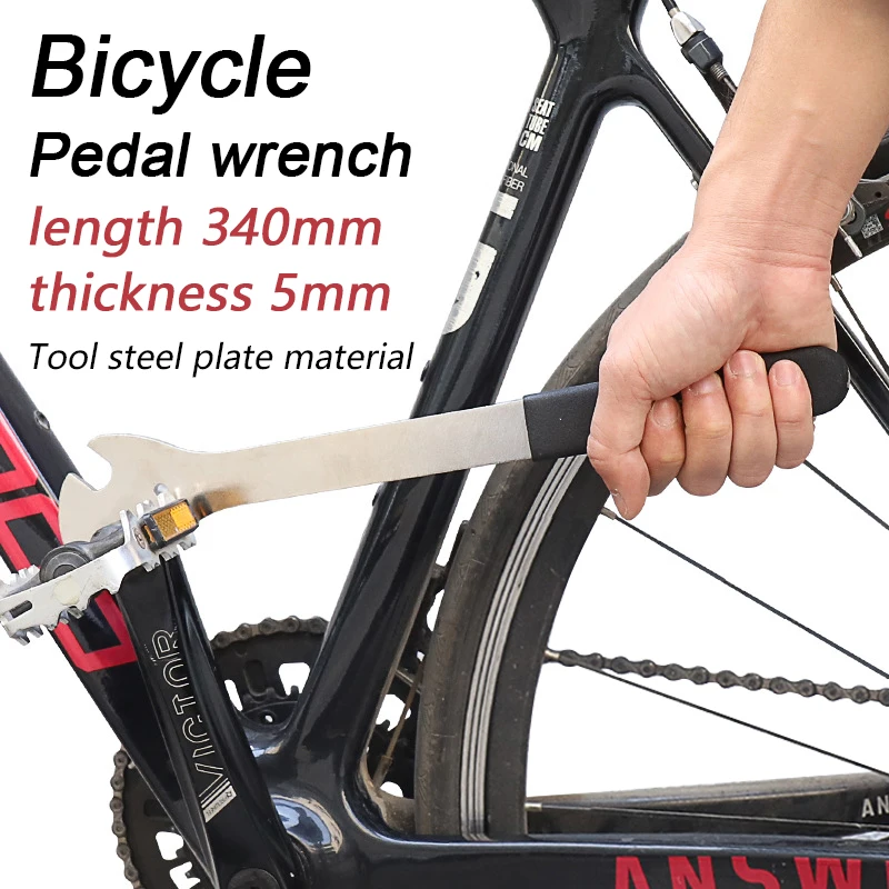 Bicycle Pedal Wrench Extra Long Handle Sturdy Durable Cycling Spanner Install Repair for MTB Road Bike |