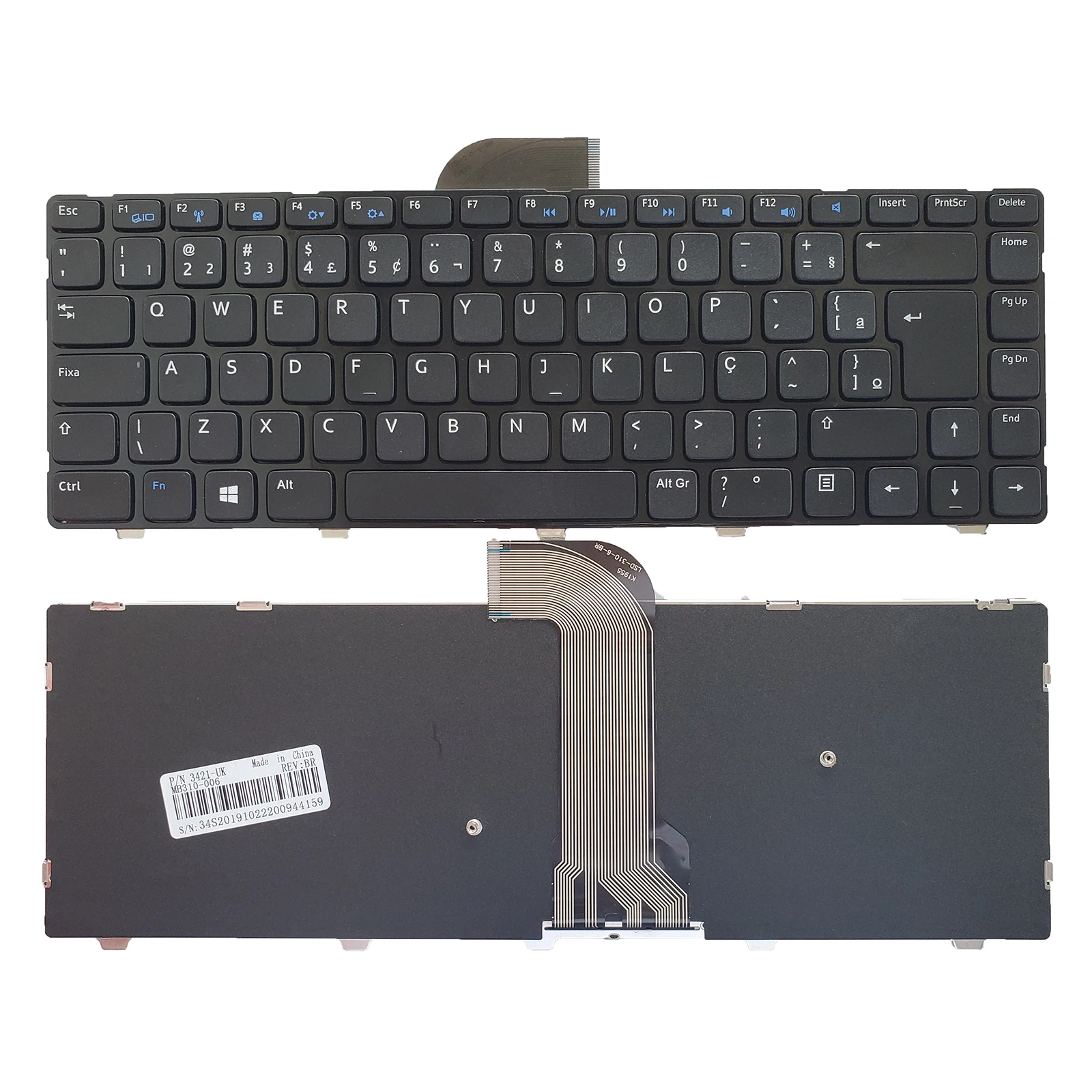 

BR Keyboard for Dell Inspiron 3421 3437 5421 5437 Vostro 2421 3421 Latitude 3440