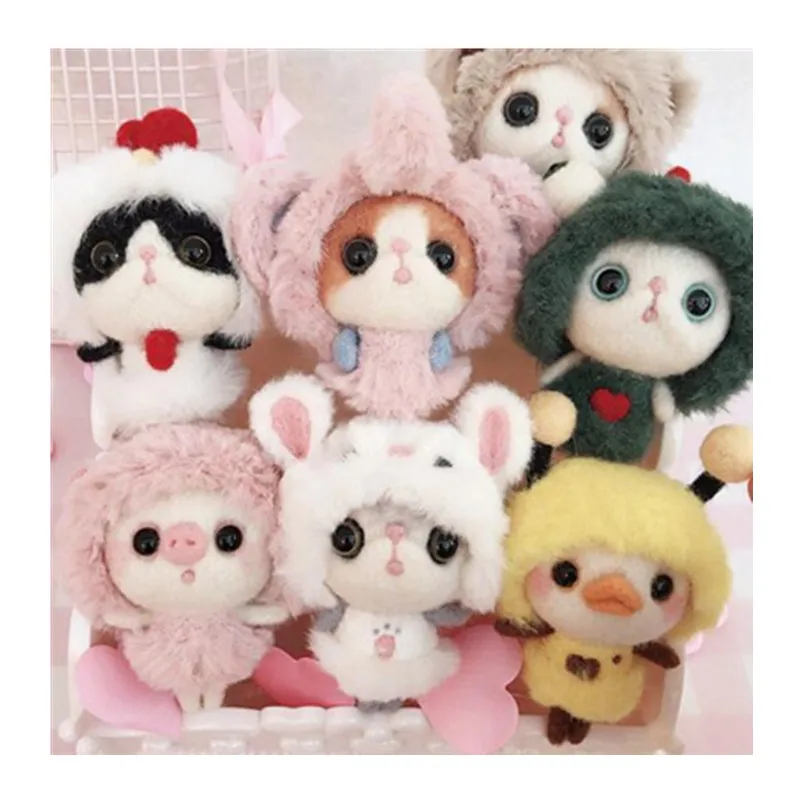

Plush Dolls wool needlepoint kit wool felt needle felting Decoration craft needlecraft DIY handmade