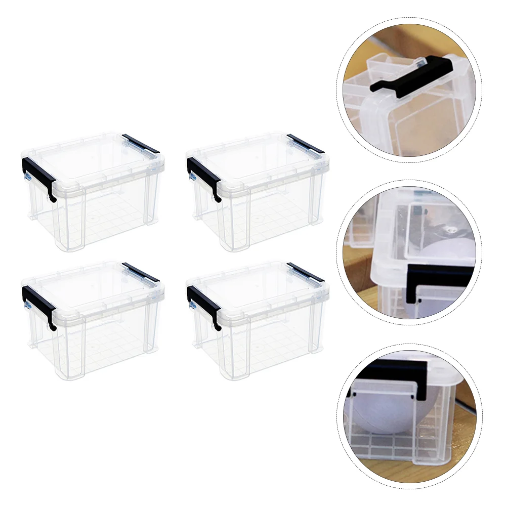 

Box Storage Mini Organizer Case Container Clip Can Clear Sundries Plastictote Containers Organzier Makeupbin Contanier Latching