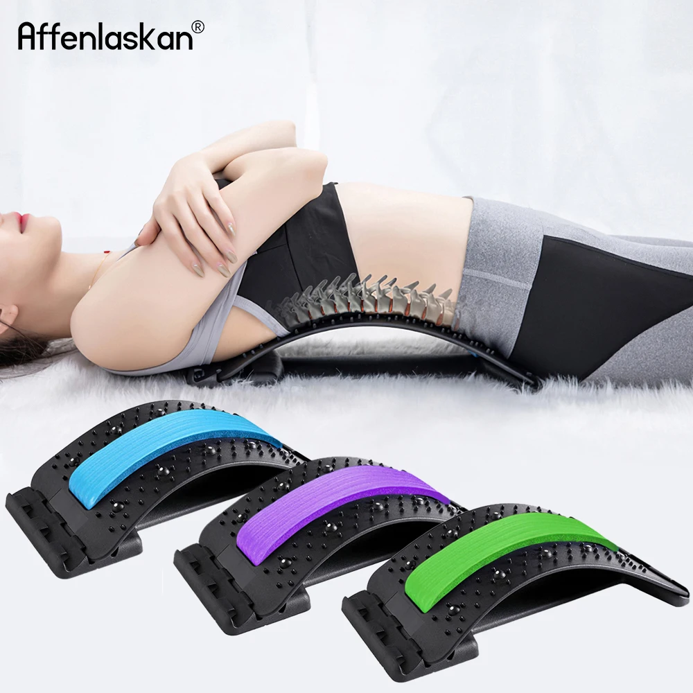 

Back Massager Stretcher Equipment Massageador Magic Support Stretch Fitness Relaxation Spine Pain Lumbar Relief Back Stretcher