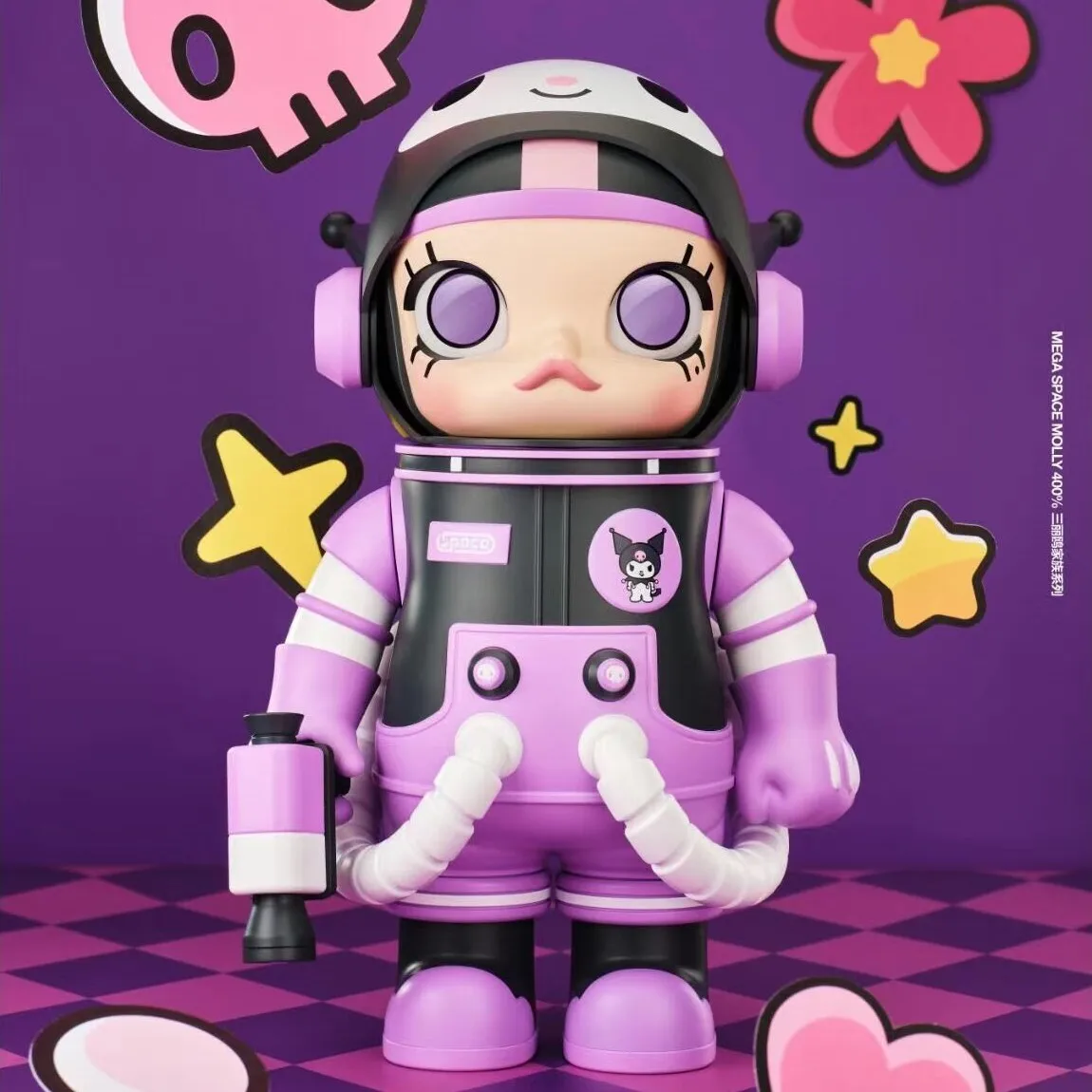 Оригинальная аниме-фигурка Mega Space Molly 400% персонажи Sanrio Hellokitty Cinnamoroll Melody Kuromi Pochacco Pom
