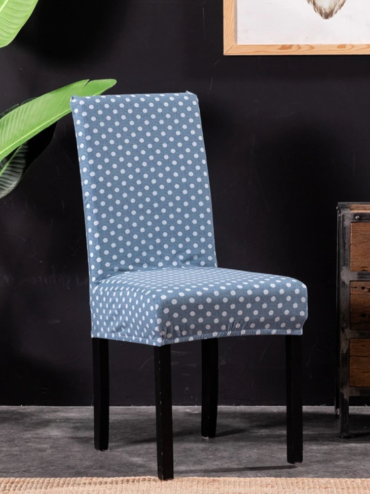 

Эластичный рукав на стул для ресторана, семейный простой современный чехол на спинку стула для столовой, гостиничное кресло с пылезащитной ...