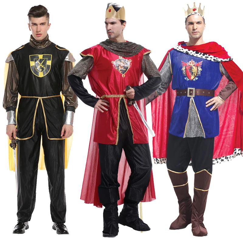 

Взрослый Костюм Принца короля, мужские костюмы для косплея короля, карнавальное платье, Рождественская Одежда для мальчиков