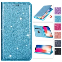 wallet bling glitter stand leather case for samsung galaxy a12 a23 a50 a51 a52 a53 a70 a71 a72 s22 ultra s21 fe s20 fe s10 plus