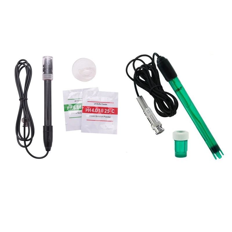 

1 Pcs Ph-201 Electrode Electrode Sensor Connector Probe & 1 Pcs ORP-1 ORP Redox Electrode, Connector Replacement Probe