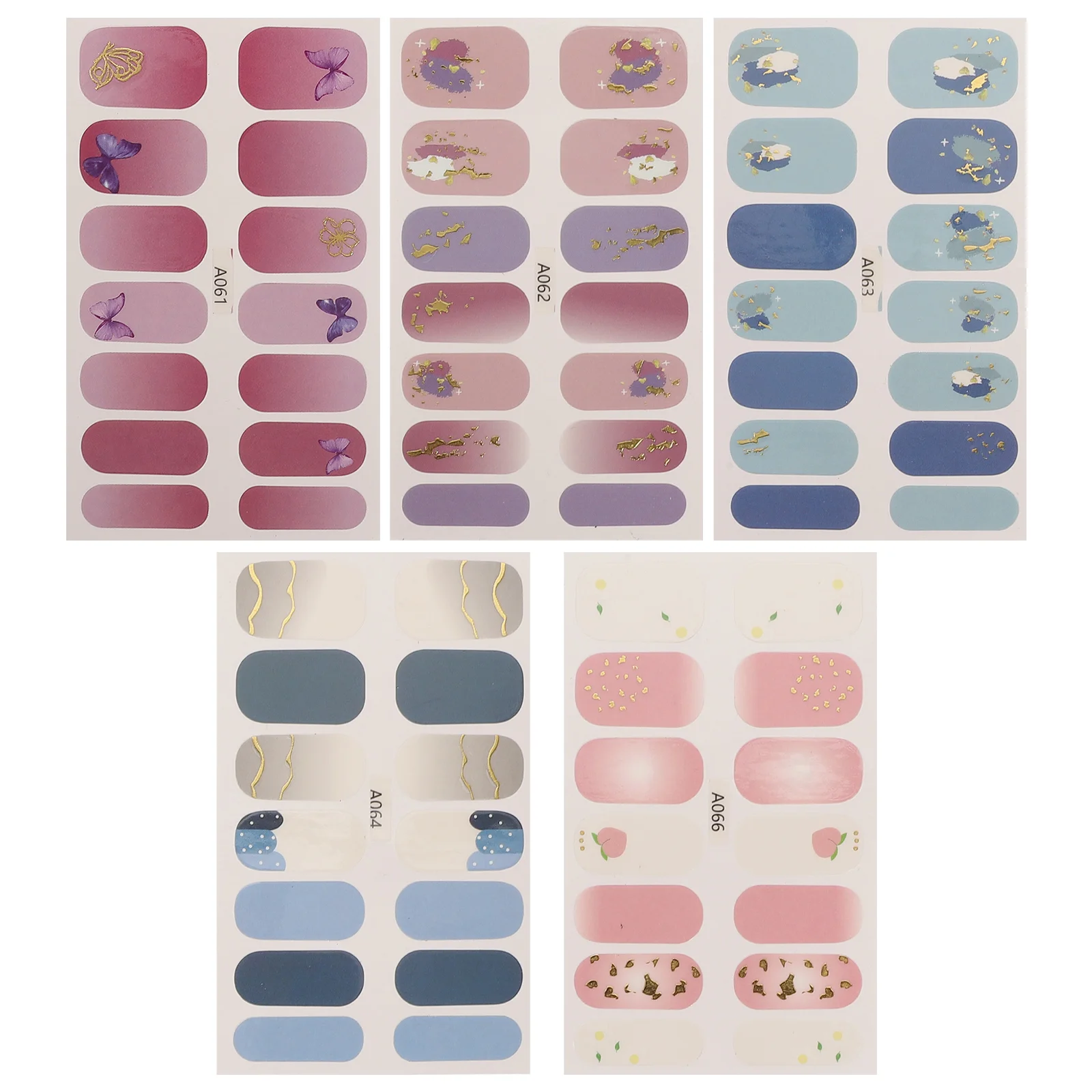 

Nail Polish Strips Wraps Sticker Decals Full Stickers Wrap Sheets Ultra Thin Cover Manicure Fingernail