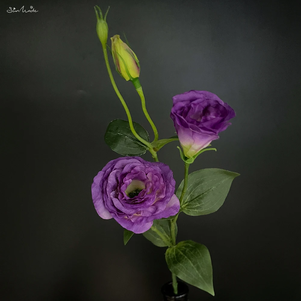 

SunMade шелковые искусственные цветы Лизиантус 3 штуки