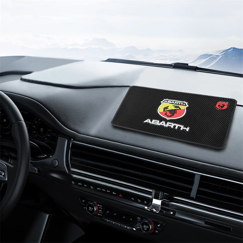 

1PCS Car Non-Slip Mat Auto Dashboard Phone Anti-Slip Mat For Fiat abarth 500 500L 124 Spider Coupe Panda Doblo Tipo