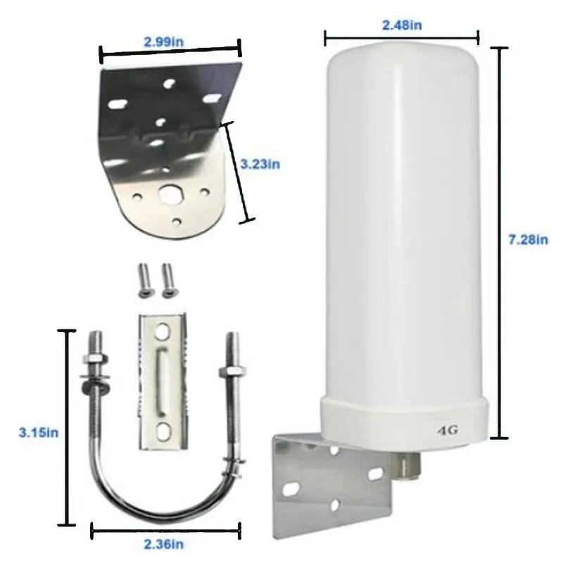 Free Shipping Full Band Omnidirectional 4G Outdoor Antenna Router Network Card External Antenna Mobile Phone Signal Amplifier Hi