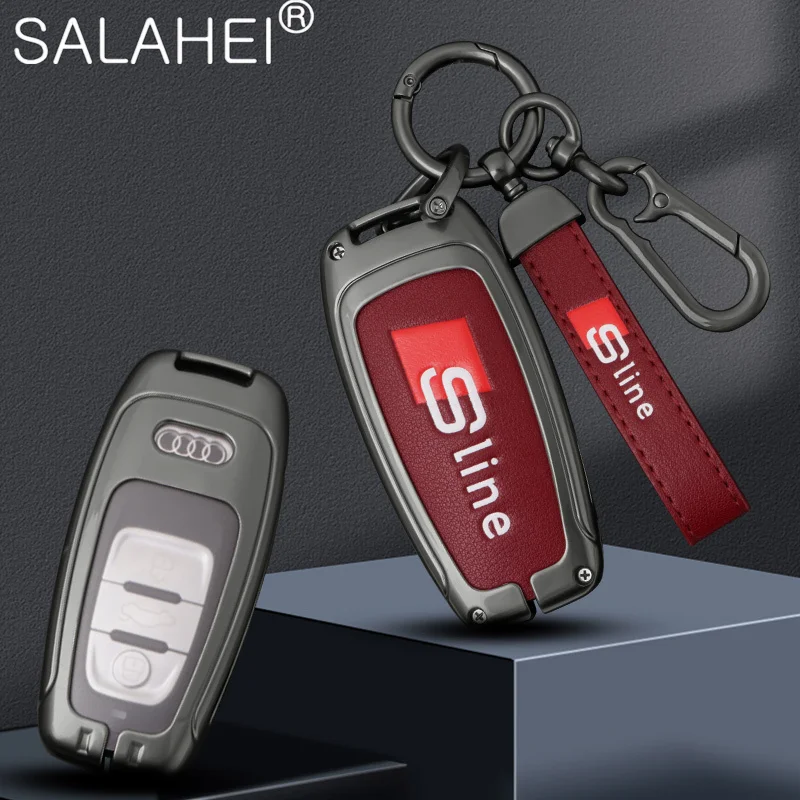 

Car Key Fob Case Cover Shell For Audi Sline Q8 RS Q8 A6 C8 S6 RS6 A7 S7 RS7 A3 8Y A8 D5 4N RS E-tron GT Q4 Q7 4M Accessories