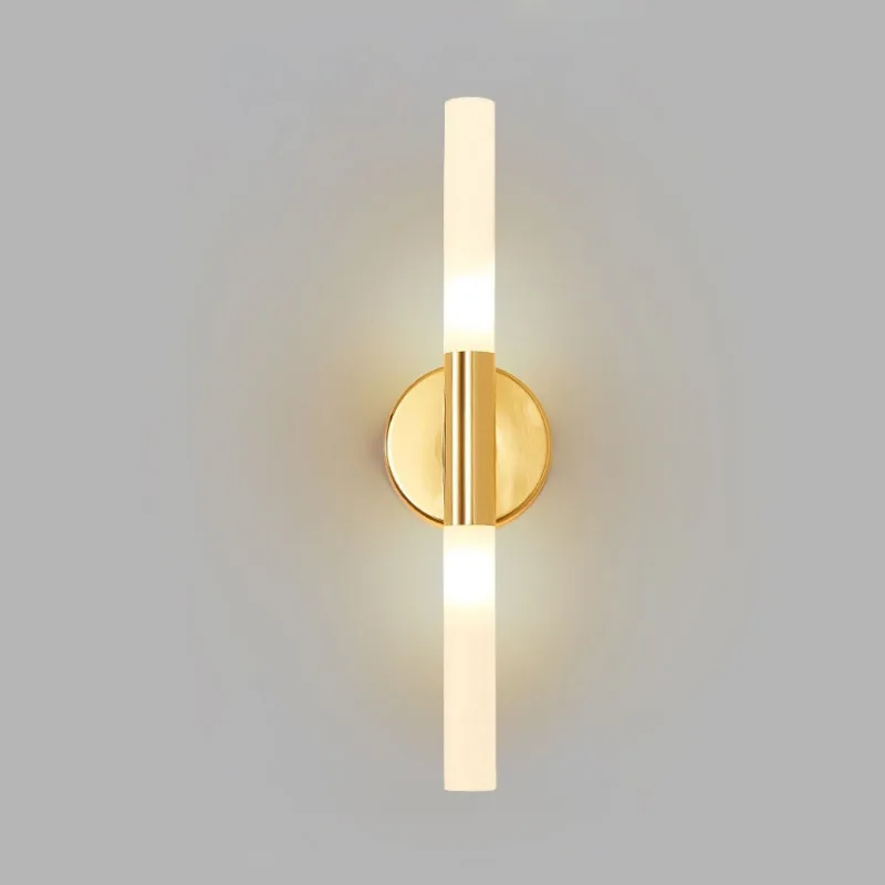 

Nordic Golden Wall Lamp Bedroom Bedside Lamp Living Room Background Wall Lighting Simple Modern Led Bathroom Mirror Front Lamp