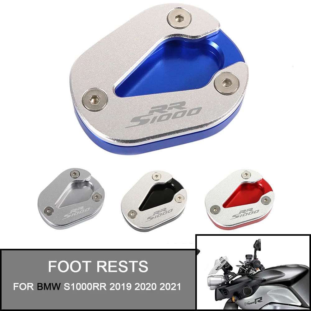 

Motorcycle CNC Kickstand Foot Side Stand Extension Pad Support Plate Enlarge For BMW S1000RR S1000 RR S 1000 RR 2019 2020 2021