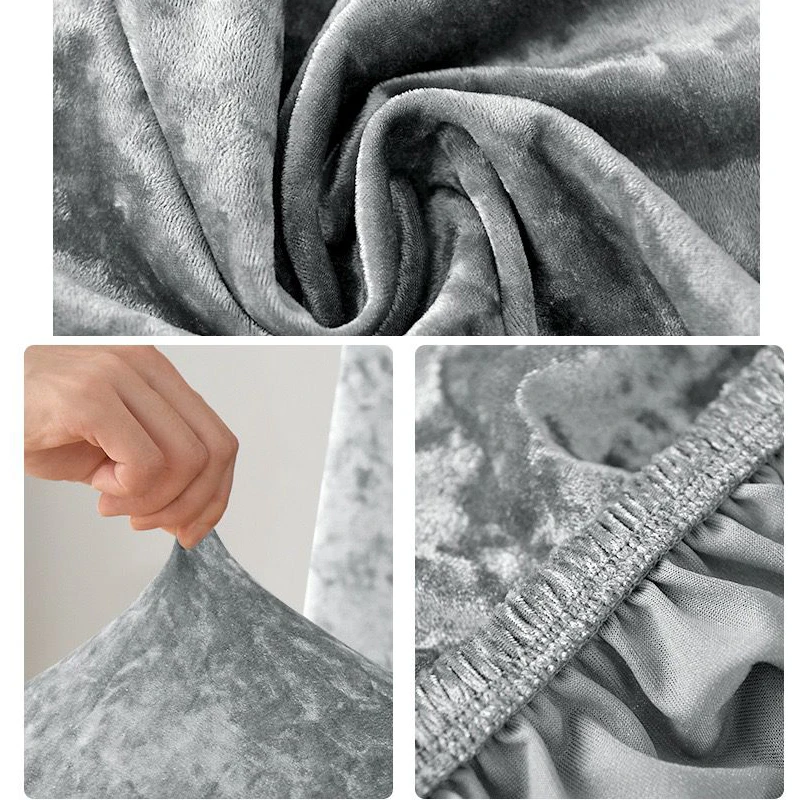 1 шт. универсальный размер эластичные чехлы на стулья чехол сиденья из бархатной