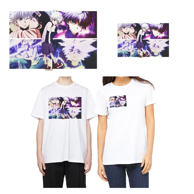 

Iron On Patches For Clothes；Animation "HUNTER×HUNTER" cartoon character Qiya memory illustration Pattern Sticker