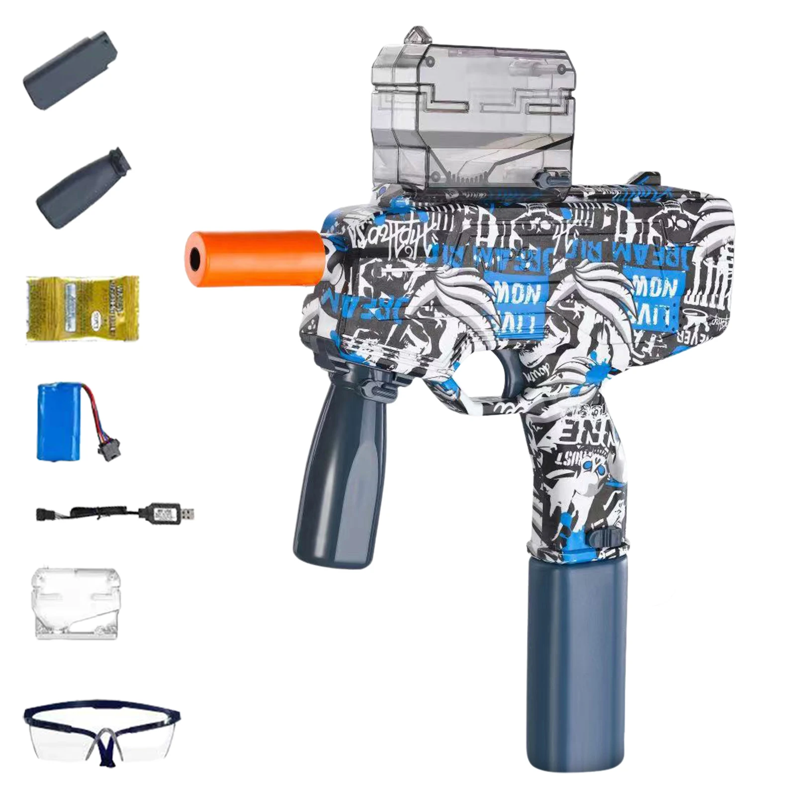 

Gel Blaster с 2500 водными гелевыми шариками экологически чистый мяч Blaster автоматический для активного отдыха игра команды стрельбы