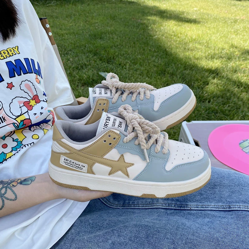 

2022 New Designer Luxury Sneakers Women's Casual Shoes Low-Top Casual Shoes Lace Up Fashion Vulcanized Shoes