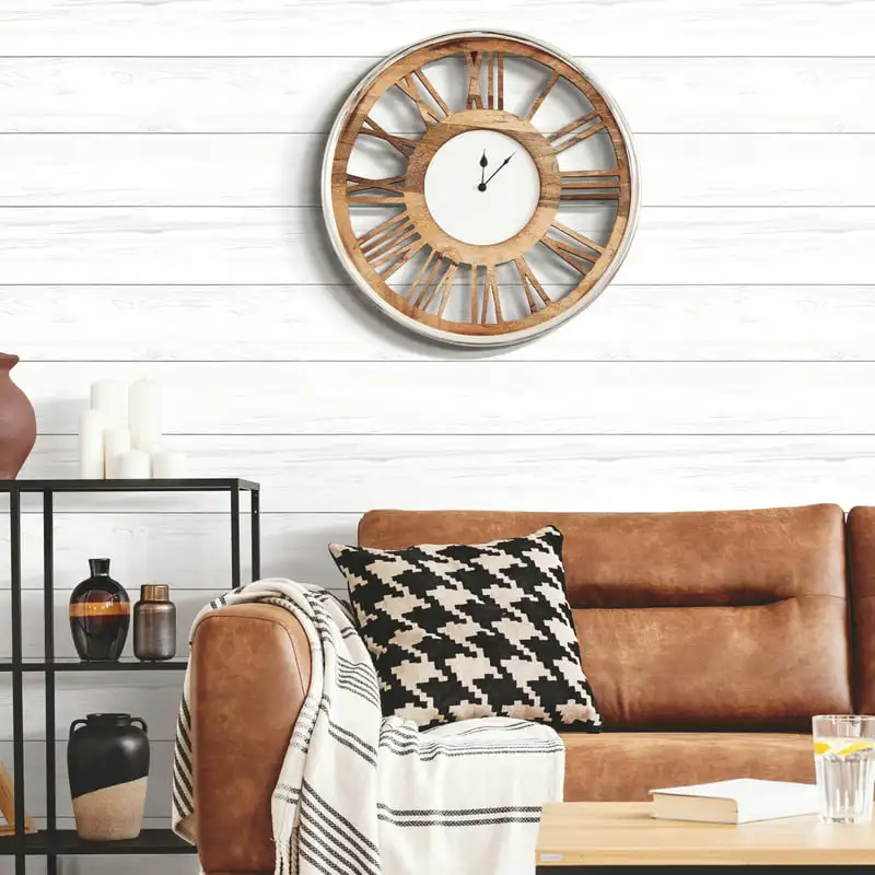 

Walls Decor Gray Shiplap Peel and Stick Wallpaper