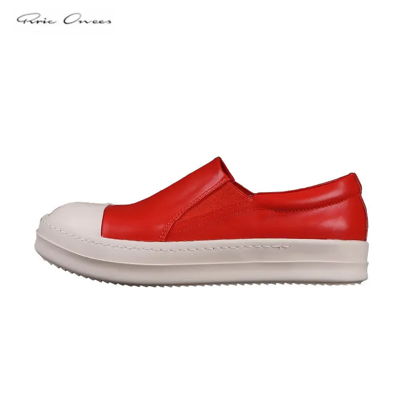 Rick Men's Shoes Low-top Women's Shoes Red Low-top Thick-soled Casual Loafers Couples Plus Size Loafers Top Rric Owees