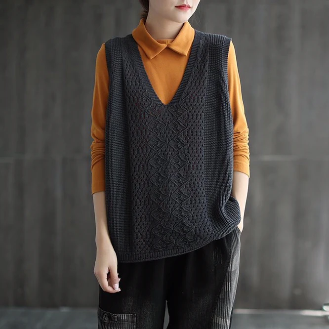 

Корейская мода 2020, японская школьная форма для девочек, жилет, свитер, темно-синяя Повседневная Уличная одежда, Модные Винтажные Женские Новые Топы