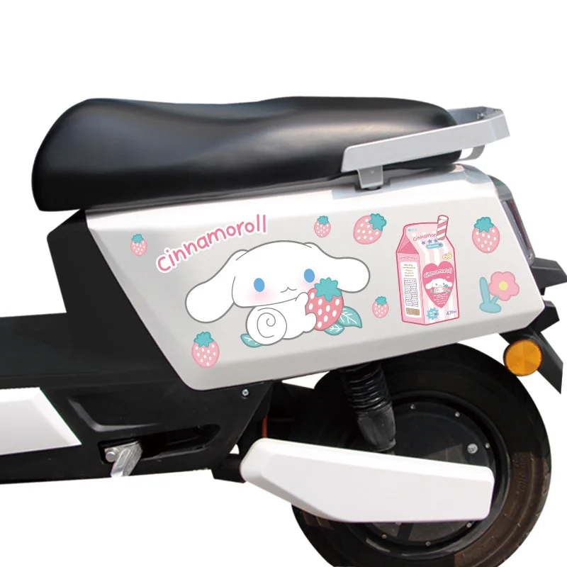 

Sanrio аниме наклейки Kawaii Hello Kitty DIY Граффити Ноутбук Kuromi MyMelodyCinnamoroll автомобиль водонепроницаемые животные стикеры Cinnamoroll