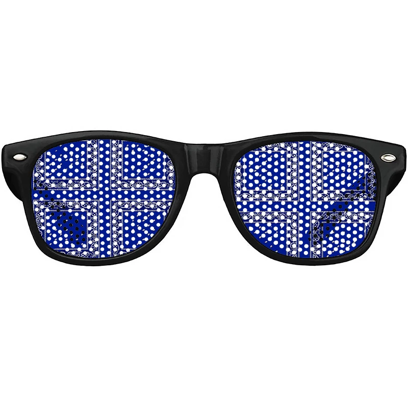 

Funny Glasses Bandana Royal Blue Birthday Holiday Party Glasses Summer Beach Wedding Sunglasses For Women Men Eyeglasses